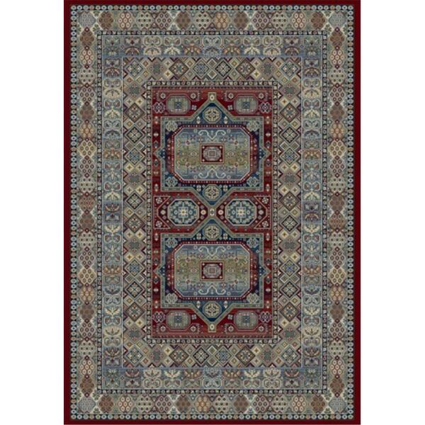 Dynamic Rugs Ancient Garden Rugs, Red - 6.7 x 9.6 in. AN710571471454